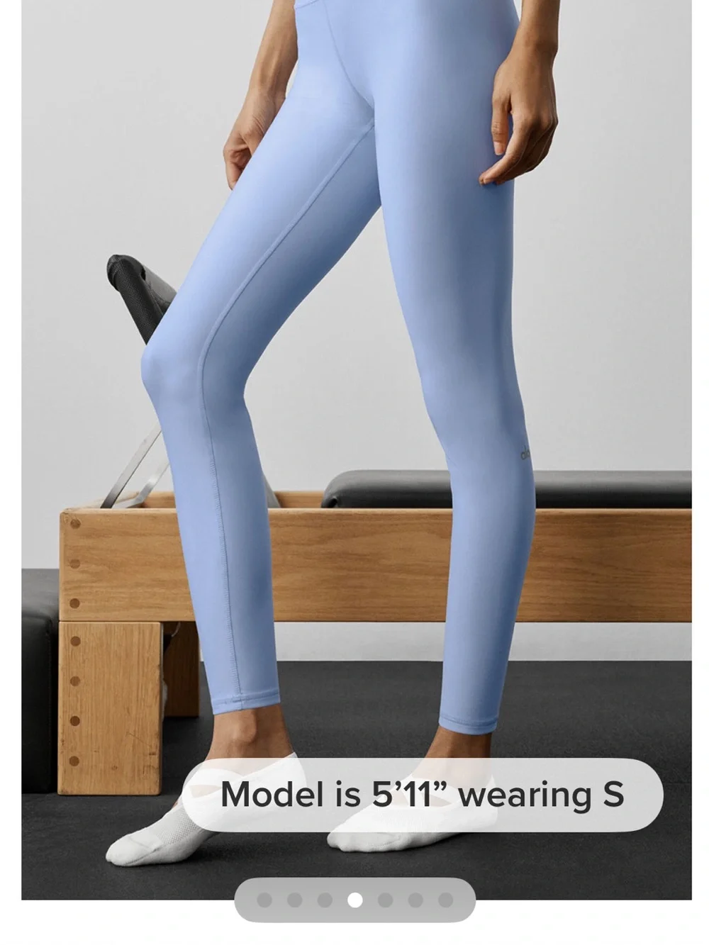 Alo 7/8 High Waist Airlift Legging in Light Provence Blue.  Xs.  NWT